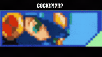 Pixelated Man Saying Cock GIF