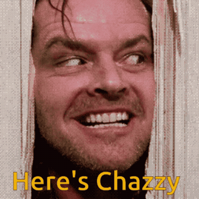 Pixelated Man Saying Here's Chazzy GIF