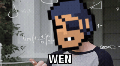 Pixelated Man Wearing Wen Shirt GIF