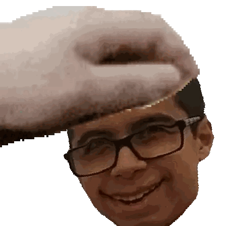 Pixelated Man With Glasses And Beard Sticker