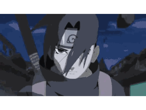 Pixelated Naruto Character With G On Forehead Sticker
