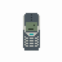 Pixelated Nokia Snake Game
