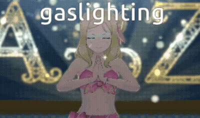 Pixelated Person Gaslighting GIF