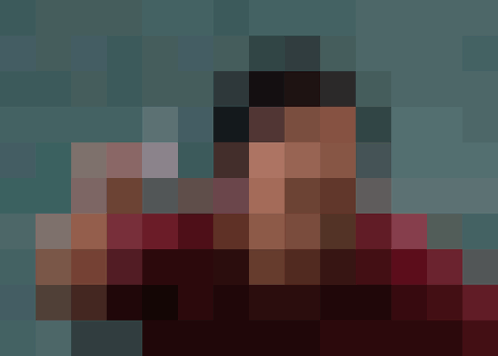 Pixelated Person In Red Shirt GIF