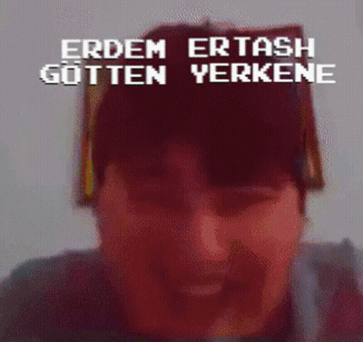 Pixelated Person Saying Erdem Ertash Gotten Yerkene