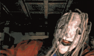 Pixelated Person With Mask On Head GIF