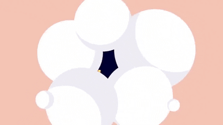 Pixelated Pig Flies Explodes In Space GIF