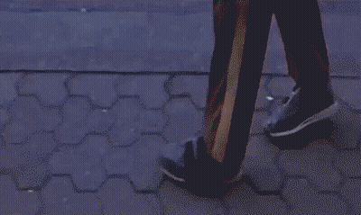 Pixelated Police Officer Standing On Street GIF