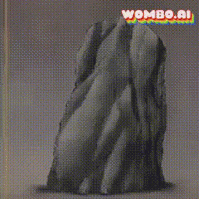 Pixelated Rock With Wombo.ai GIF