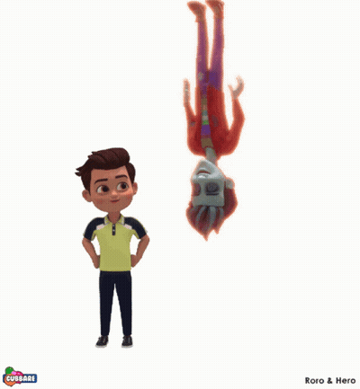 Pixelated Skull With Rainbow Hat GIF