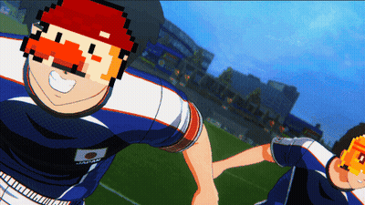 Pixelated Soccer Player With Japan Jersey GIF