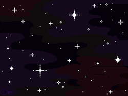 Pixelated Star Background