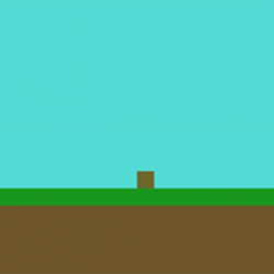 Pixelated Tree Growth Animation GIF