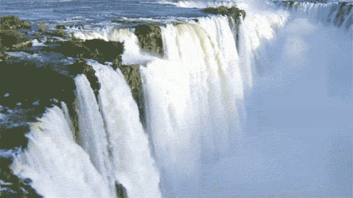 Pixelated Waterfall GIF