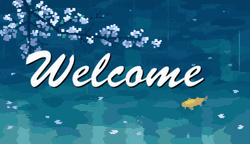 Pixelated Welcome Background