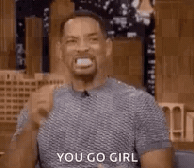 Pixelated Woman Saying And None For Gretchen Weiners GIF