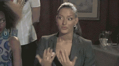 Pixelated Woman With Birds Text GIF