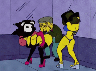 Pixelated Woman With Question Mark GIF