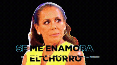 Pixelated Woman With Se Me Enamore El Churro GIF