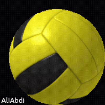 Pixelated Yellow And Black Ball Aliabdi GIF