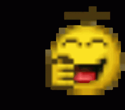 Pixilated Lol Emoji GIF