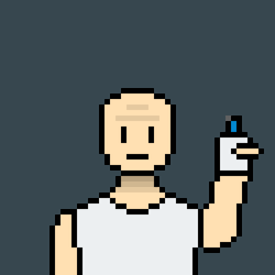 Pixilated Mr Clean Spraying Soap  GIF