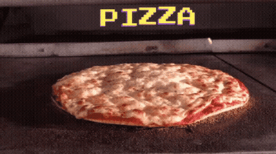 Pizza Baking In Oven GIF