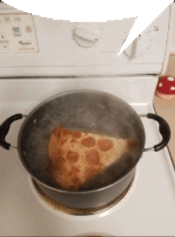 Pizza Boiling Sticker GIF