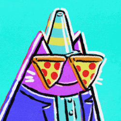 Pizza Cat Nft GIF