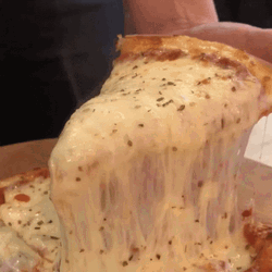 Pizza Cheese Strings GIF