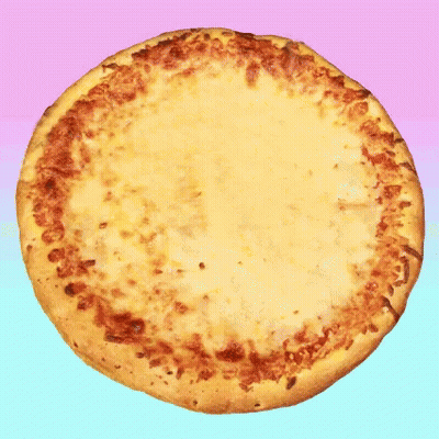 Pizza Cut Into Four Slices GIF