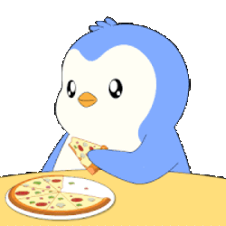 Pizza Dinner Sticker GIF