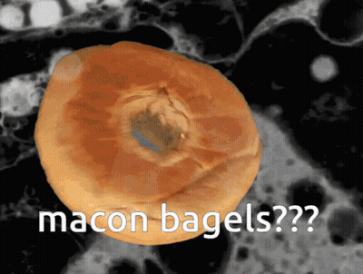 Pizza Donut With Pepperoni And Cheese Saying Delish GIF
