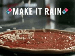 Pizza Making It Rain Cheese GIF