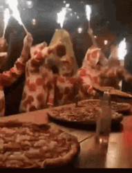 Pizza Party Night GIF