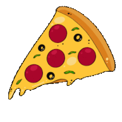 Pizza Pepperoni Sticker GIF