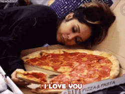 Pizza Time I Love You Eating Pizza GIF