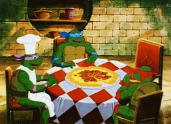 Pizza Time Teenage Ninja Turtles Eating GIF