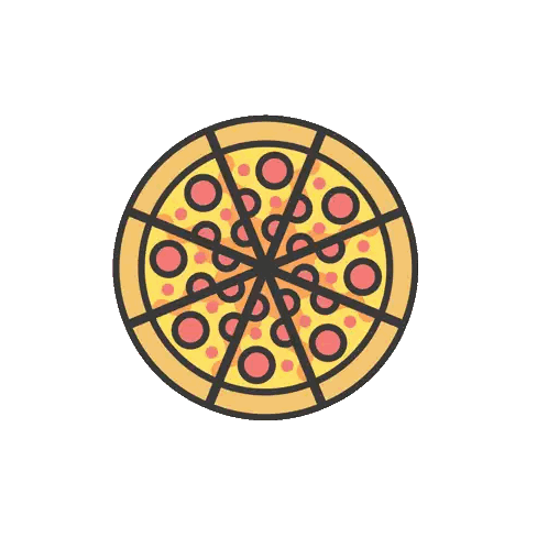 Pizza With Missing Slices Sticker