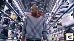 PJ Tucker Checking Out Sneakers GIF