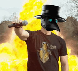 Plague Doctor Mic Drop GIF