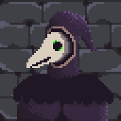 Plague Doctor Pixel Fantasy GIF