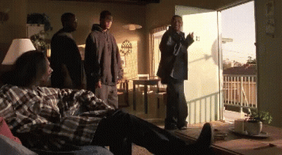 Plaid Shirt Man Laying On Couch Men Standing GIF