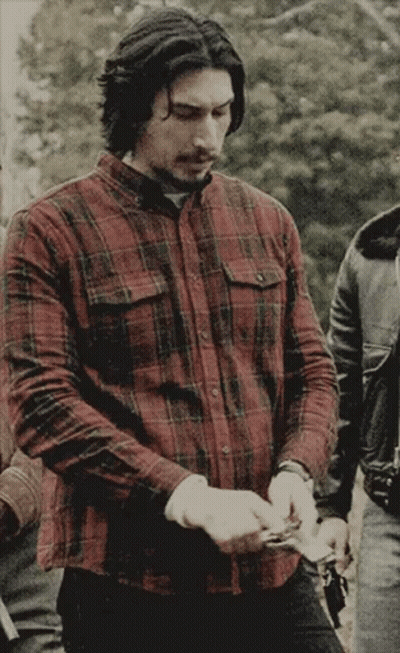 Plaid Shirt Man Next To Black Jacket Man GIF