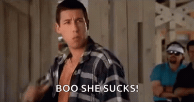 Plaid Shirt Man Says Boo She Sucks To Group GIF
