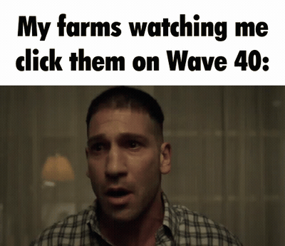 Plaid Shirt Man Says My Farms Watching Wave 40 GIF