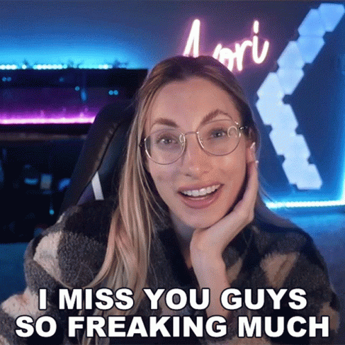 Plaid Shirt Woman With Glasses Missing You Guys GIF