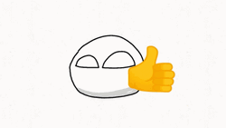 Plain Countryballs Like GIF