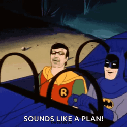Plan Superhero Tandem Batman And Robin GIF