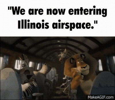 Plane Entering Illinois Airspace GIF